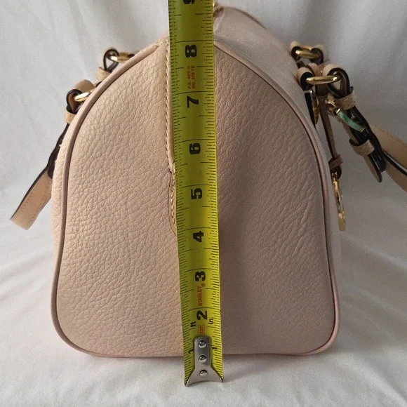 Michael Kors Pebble Leather Blush Grayson Satchel Handbag - Picture 12 of 16